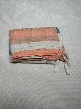 L*Space Striped Luxury Beach Blanket & Sarong Multi-use Cover-Up - OS